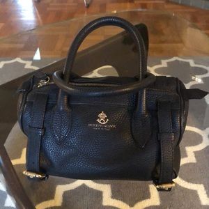 Hunting season all leather handbag. Made in Italy